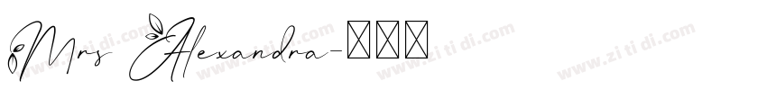 Mrs Alexandra字体转换